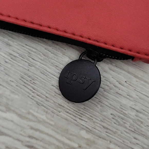 Ipsy Red Floral Masquerade Cosmetic Pouch - Picture 3 of 6